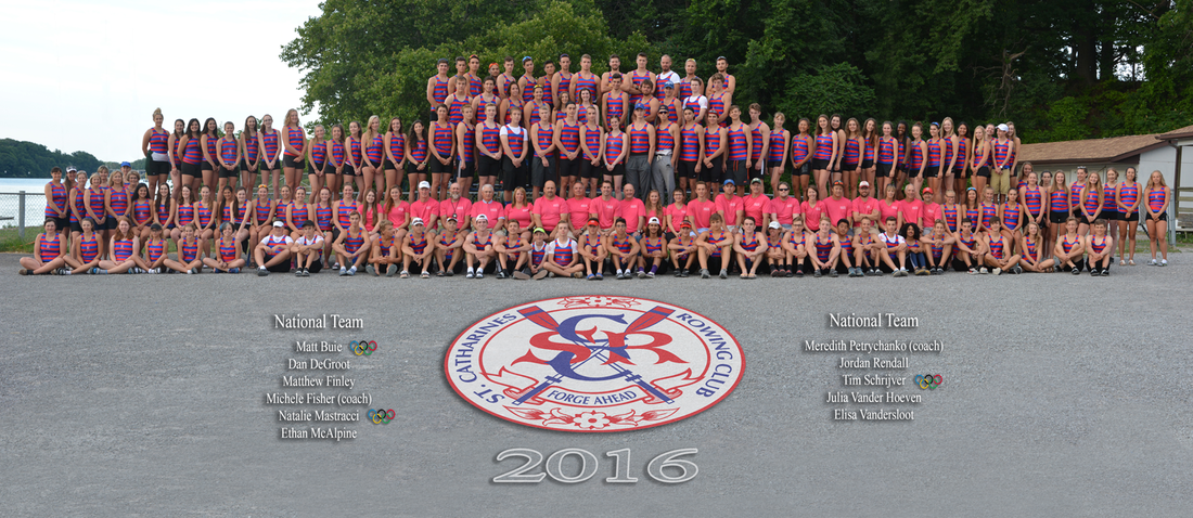 St. Catharines Rowing Club Annual Club Photo 2016